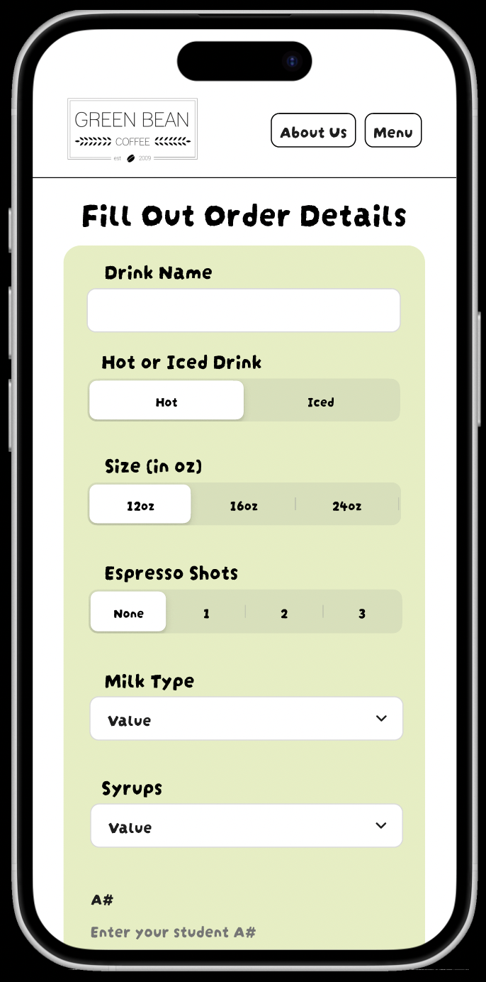 Green Bean inspiration and UI references